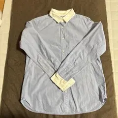 ［MACPHEE ］トゥモローランド水色と白の長袖シャツサイズ36