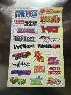値下げなし　アニメ ロゴ ステッカーシート