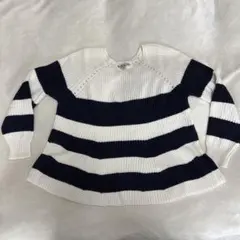 nano universeストライプニットセーター