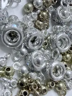 ［まとめ売り］合金　カンツキ　ロンデル　ビーズ