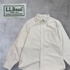 LL.Bean エルエルビーン 長袖ストライプシャツ 100%コットン