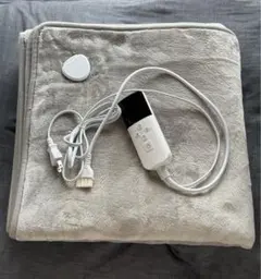 電気毛布 敷き ホットカーペット 温度調節 1-12H切タイマー洗える ダニ退治