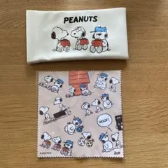 新品・未使用 スヌーピーPEANUTS×Zoff メガネケース＆メガネ拭きセット