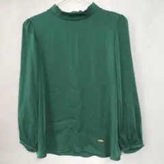 BLUE LABEL CRESTBRIDGE グリーン シフォン ブラウス 38
