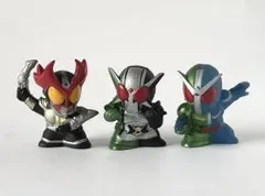 仮面ライダー ソフビ指人形 3個セット 仮面ライダーアギト ダブル フィギュア