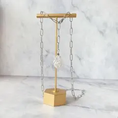 淡水バロックパール シルバーチェーン ネックレス /ブレスレット 2way