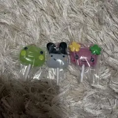 たまごっち　カラフルキャンディーチャーム　くちぱっち、みみっち、ふらわっち