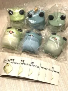 ただのかえるたちのソフビたち　全6種　コンプリート