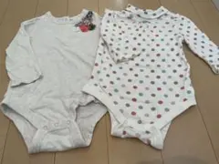 ベビーギャップ70サイズ長袖ロンパース2枚組