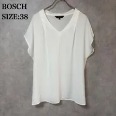 BOSCH Vネック 半袖 ブラウス ホワイト サイズ38 トップスのサムネイル
