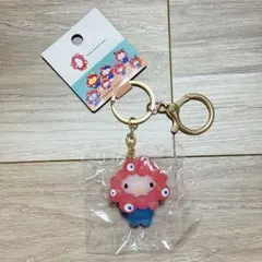 EXPO ミャクミャク　キティ　立体クリアカラーキーホルダー　万博サンリオコラボ