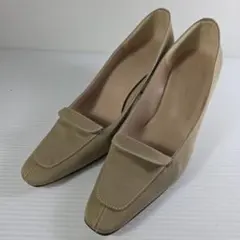 1回使用AKAISHI 152 2Wayフラットパンプス 24.5 レザーにシワ - メルカリ