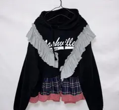 No.1212『古着リメイクパーカー、チュニック』