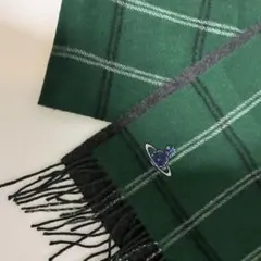 【カシミヤ100%】Vivienne Westwood マフラー オーブ刺繍