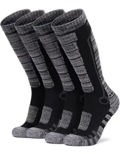 テスラスノーボード、スキー用、靴下Lサイズ2足組 [抗菌防臭・吸汗速乾・保温