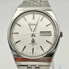 新品電池交換/稼働 SEIKO TYPE II 腕時計 デイデイト 希少文字盤