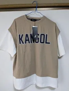 KANGOL ベージュ 半袖Tシャツ Mサイズ