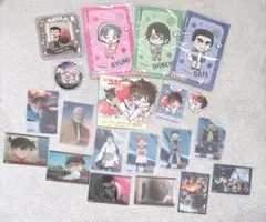 名探偵コナン グッズセット！クリアカード ポストカード 缶バッジ ステッカー