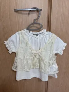 ロペピクニック オフホワイト レース付きトップス