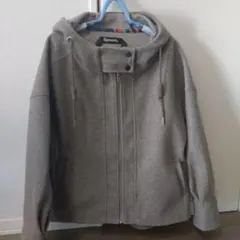 【新品】ダッフルコート　モカ　フード付き