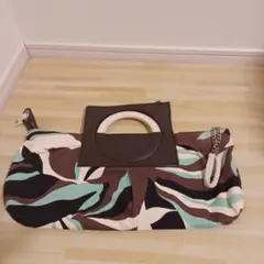 DIESEL　カラフルボタニカル柄ハンドバッグのサムネイル
