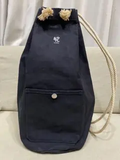 レア！一澤信三郎帆布 ワンショルダーバッグ バックパック 黒のサムネイル