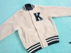 【新品】Kent 　裏地付き　ボアフリース　スタジャン　オフ白　Lサイズ　秋冬のサムネイル