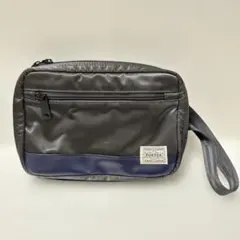 PORTER　ポーター　サックスバー　ショルダーバッグ　2wayポーチ　グレー