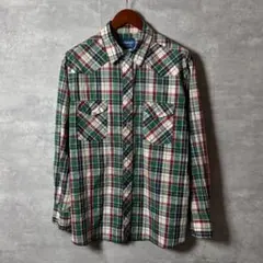 SALE❣️80s ヴィンテージ Wrangler チェック ウエスタンシャツ