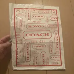 COACH ロゴ入り A4サイズ ショッパー