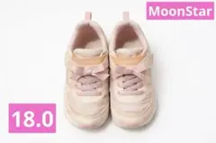 【Moon Star】キッズスニーカー ピンク 18.0cm