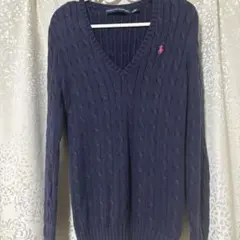 ラルフローレンケーブルニットセーター