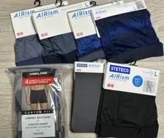 AIRismボクサー4枚KIRKLANDボクサー4枚ステテコ2枚、計10枚セット