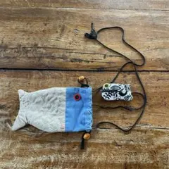 サカナ型サコッシュ　ポシェット　巾着