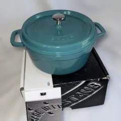 新品未使用】ストウブ ピコ ココット ラウンド 20cm セージグリーン