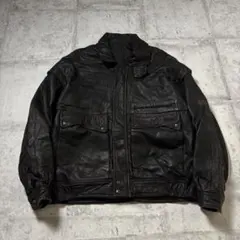 80s A-2 フライトジャケット 短丈 牛革製 レザージャケット - メルカリ