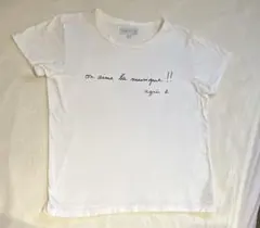 【美品】　agnis b. ホワイト Tシャツ T2サイズ
