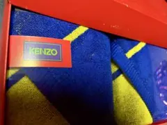 新品KENZO 青黄色バスタオル 2枚セット 箱入りのサムネイル