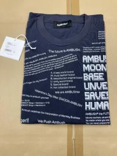 アンブッシュプリントTメンズsizeLチャコール 新品未使用