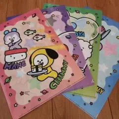くら寿司 BT21コラボクリアファイル4種