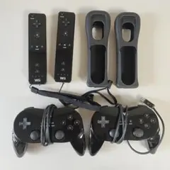 Excellent condition Wii Classic Controller Pro Remote Covers (Set of 2) - Black