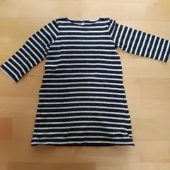 黒と白のストライプワンピース 130サイズ