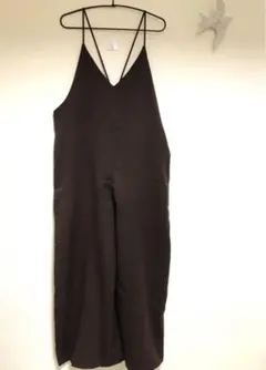 【美品】ラジエル　RAZIEL ブラウン Vネック オールインワン Fサイズ