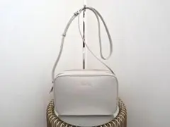 【未使用級】FURLAリリー 2WAYショルダー　ポシェット ライトグレーレザー
