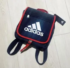 アディダス♡新品 スクエア ロゴ リュック フラップ リュックサック