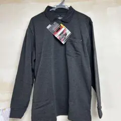 長袖ポロシャツ　3L 新品未使用　チャコール起毛　作業服