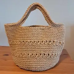 麻ひもバッグ➆　ハンドメイド