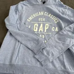 GAP ライトブルー フード付きパーカー L