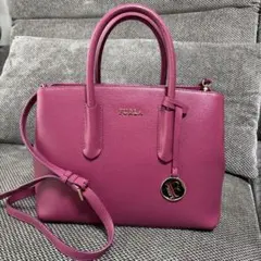 FURLA フルラ 2way ハンドバッグ ショルダーバッグ ピンク