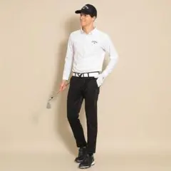 キャロウェイ ニットツイル ジョガー ゴルフパンツ ブラック XL LL